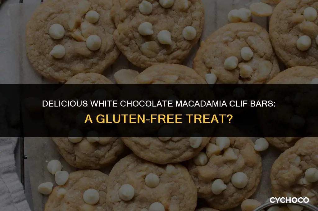 are white chocolate macadamia clif bars gluten free