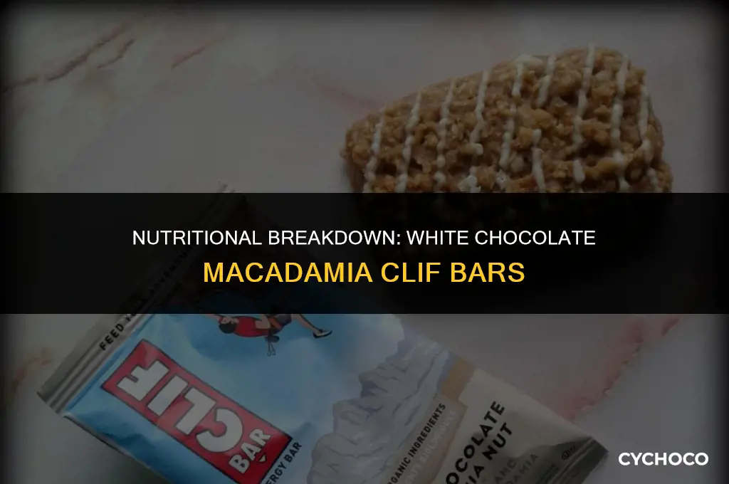 are white chocolate macadamia clif bars good for you