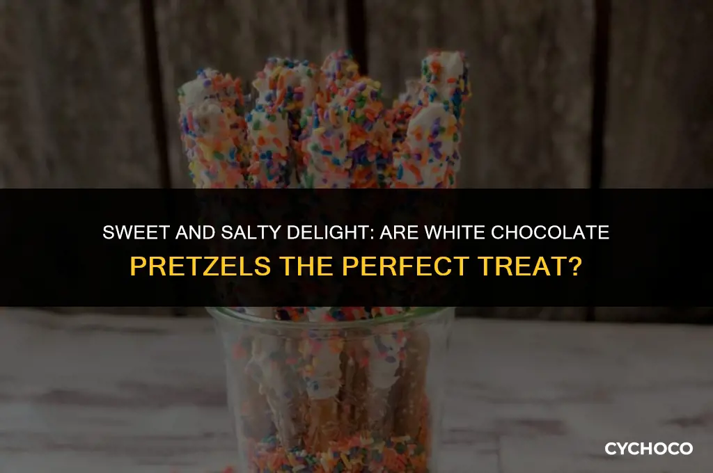 are white chocolate pretzels