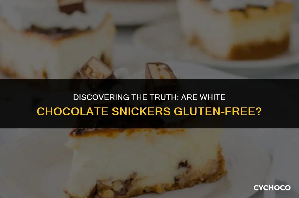 are white chocolate snickers gluten free