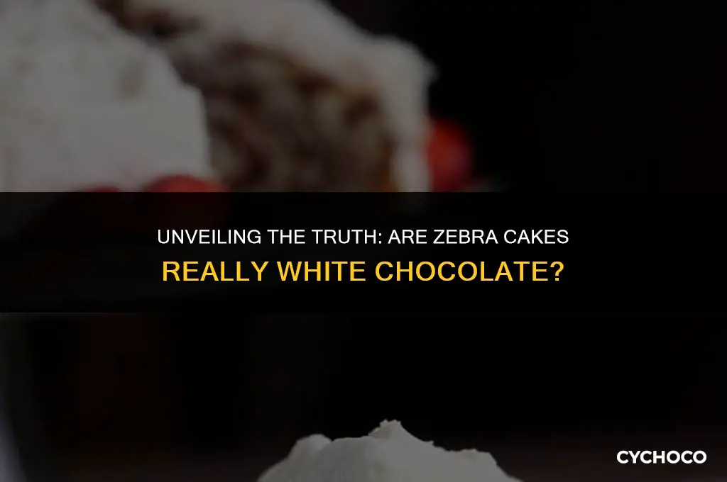 are zebra cakes white chocolate