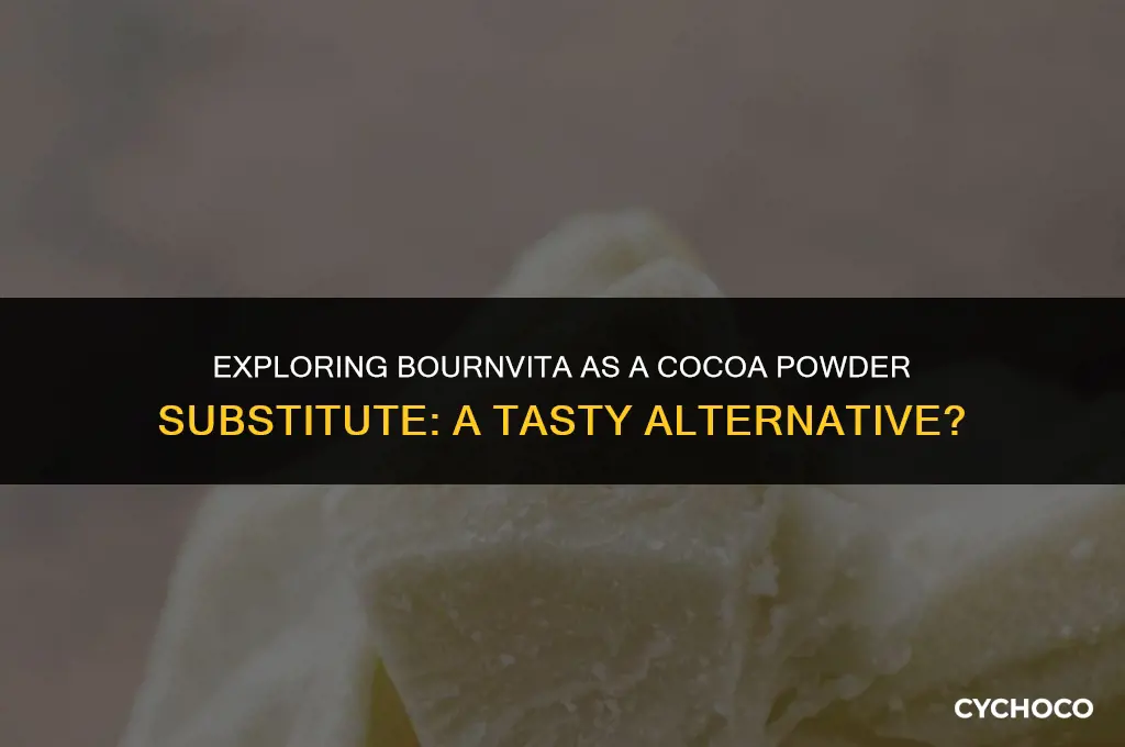 can bournvita be a substitute for cocoa powder
