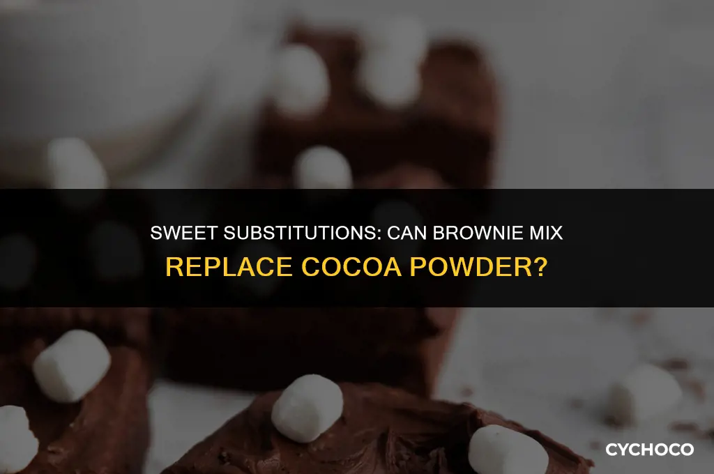 can brownie mix be used as cocoa powder