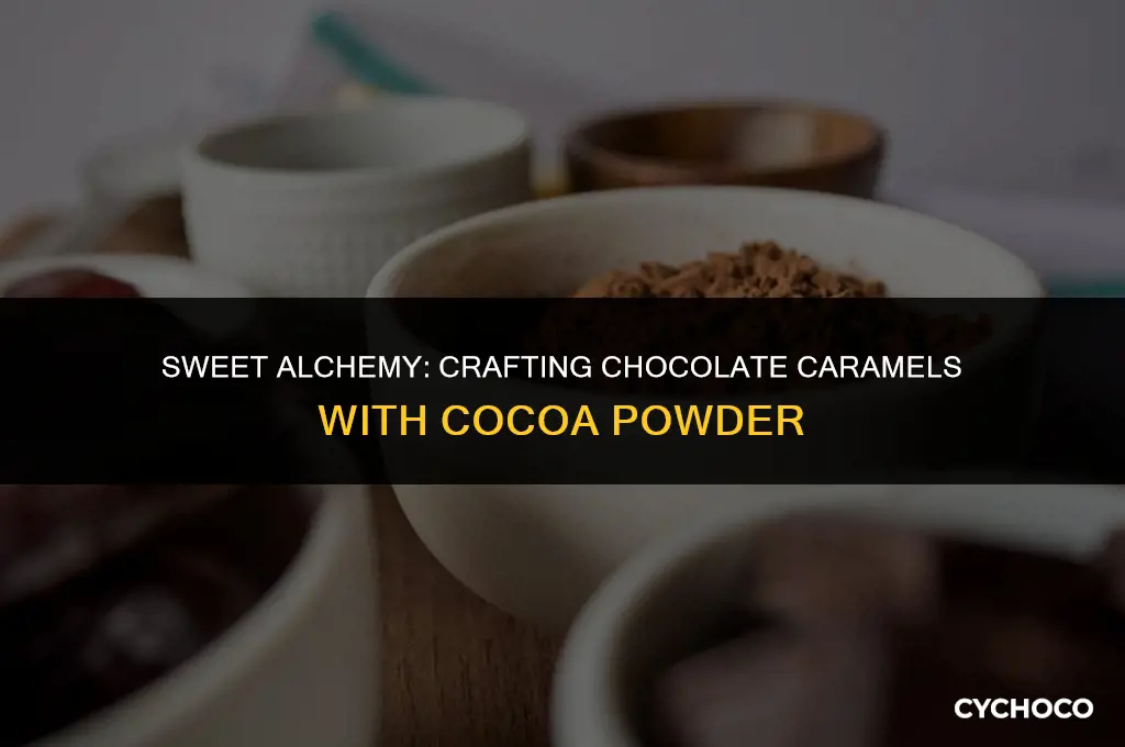 can choclate carmels be made with cocoa powder