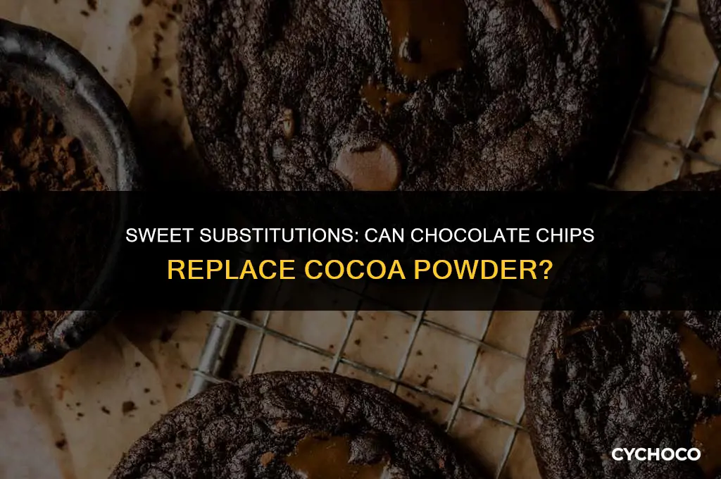 can chocolate chips replace cocoa powder