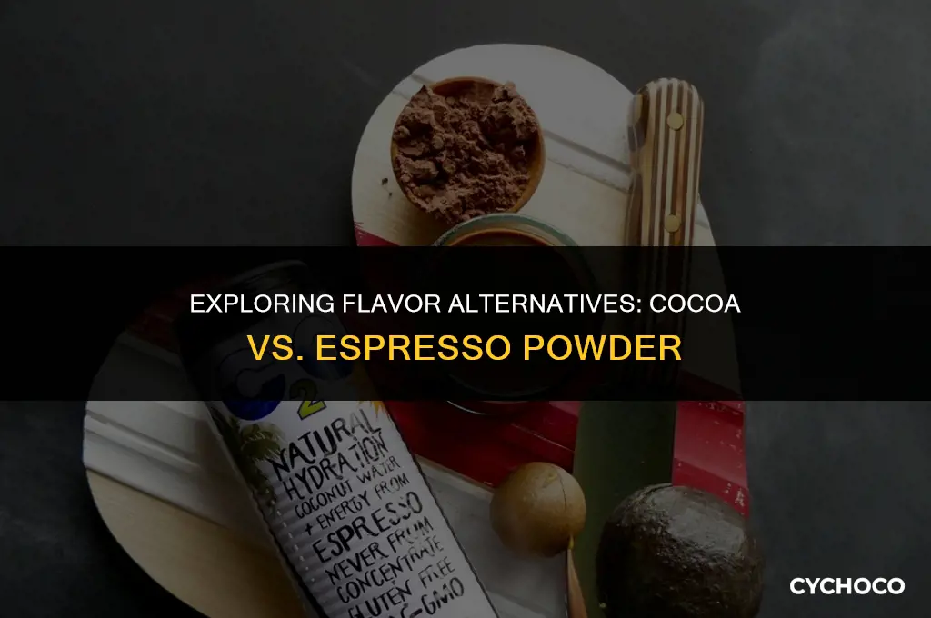 can cocoa be substituted for expresso powder
