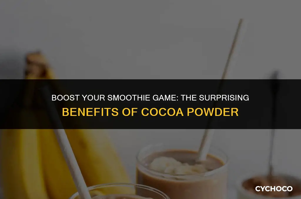 can cocoa powder be added to smoothies