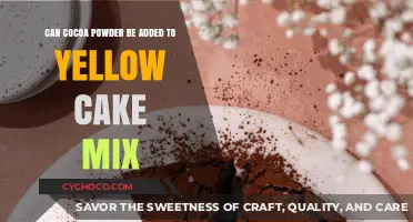 Elevate Your Yellow Cake Mix with a Cocoa Powder Twist