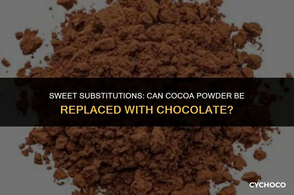 can cocoa powder be replaced with chocolate