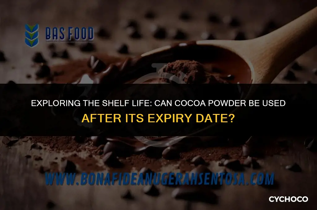 can cocoa powder be used after expiry date
