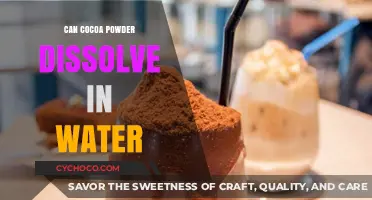 Exploring the Solubility of Cocoa Powder in Water: A Comprehensive Guide