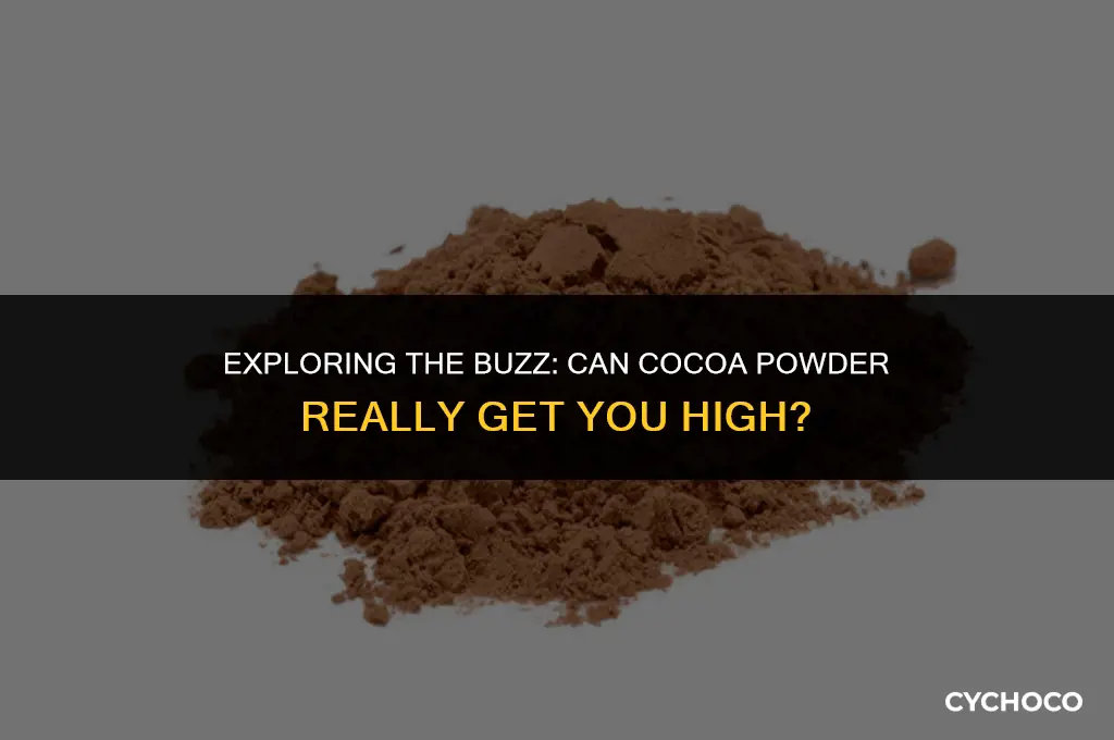 can cocoa powder give you a high