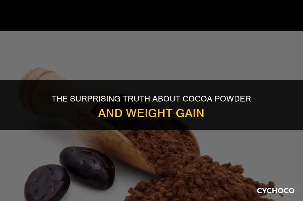 can cocoa powder make you gain weight