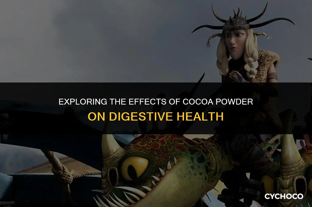 can cocoa powder upset your stomach
