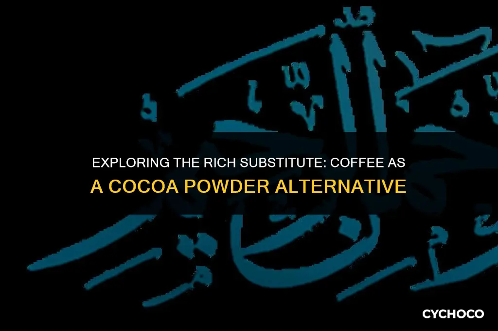 can coffee be used in place of cocoa powder