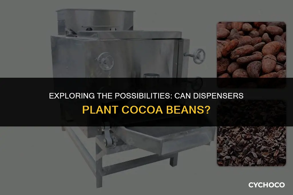 can dispensers plant cocoa beans
