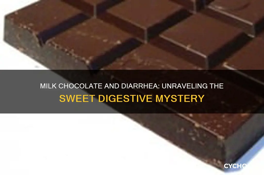can eating milk chocolate cause diarrhea