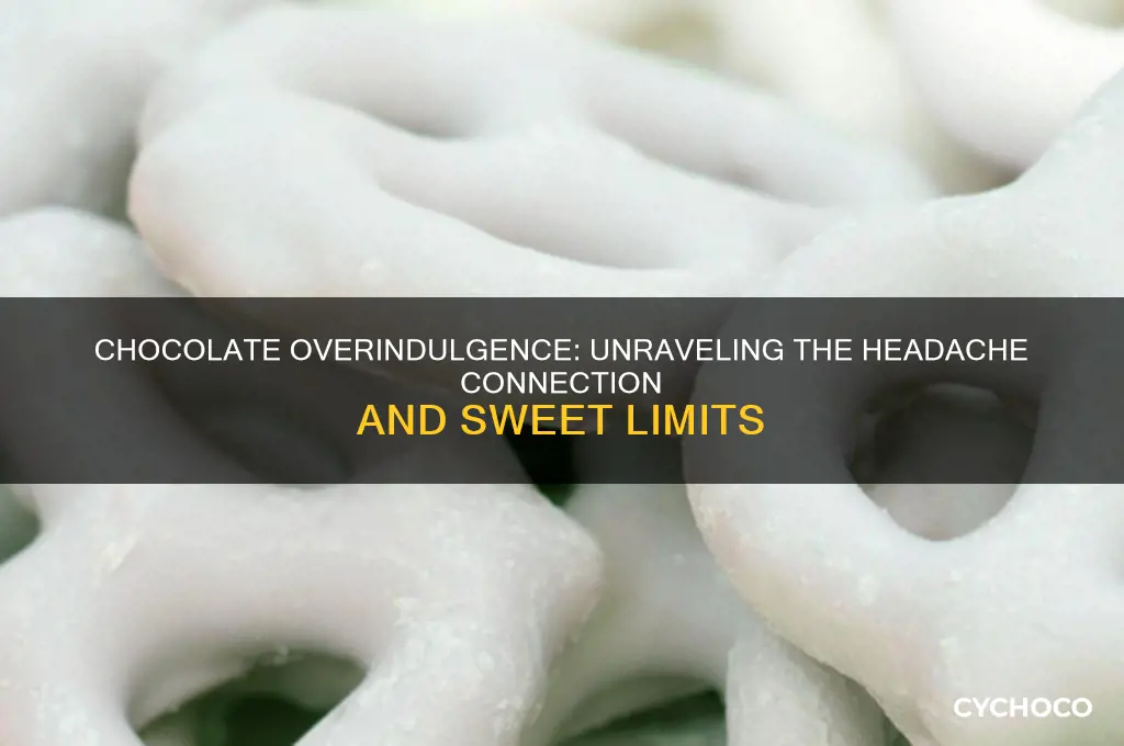 can eating too much chocolate cause a headache