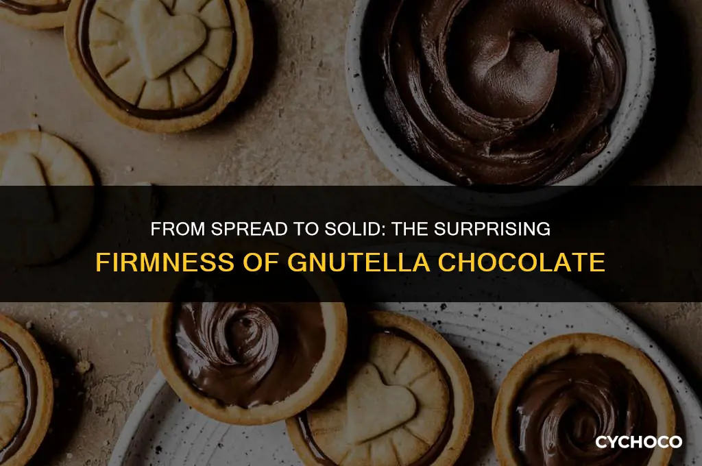 can gnutella chocolate spread turn firm