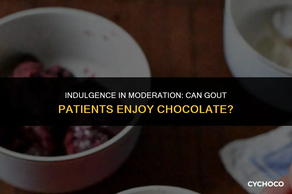 can gout eat chocolate