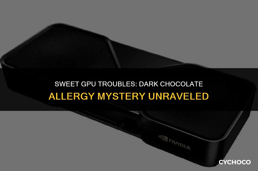 can gpu be allergic to dark chocolate but not milk