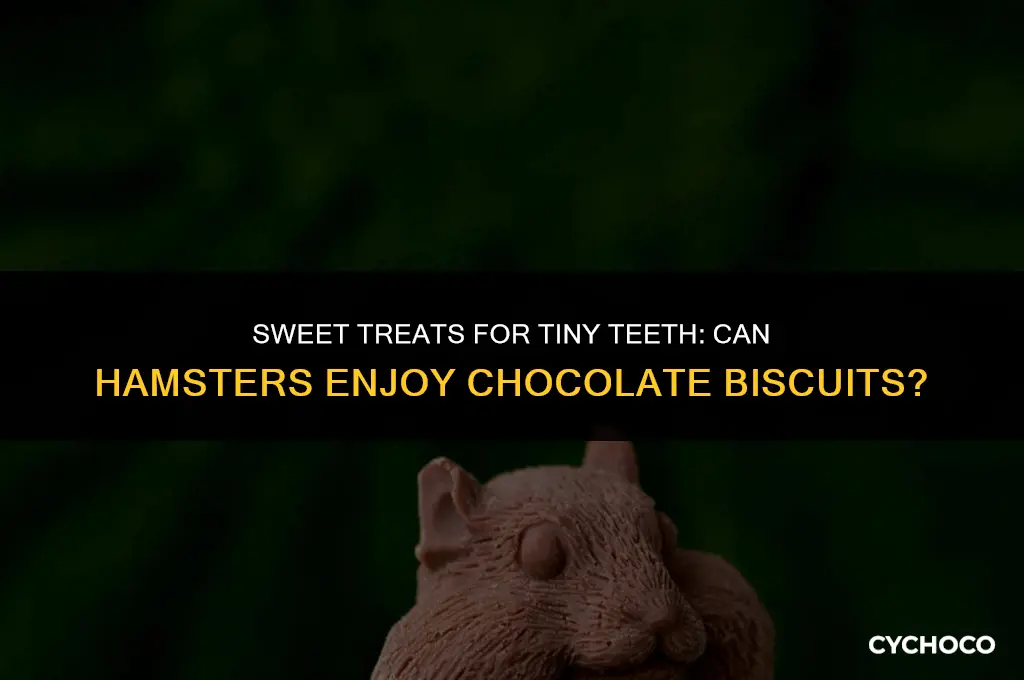 can hamsters eat chocolate biscuits