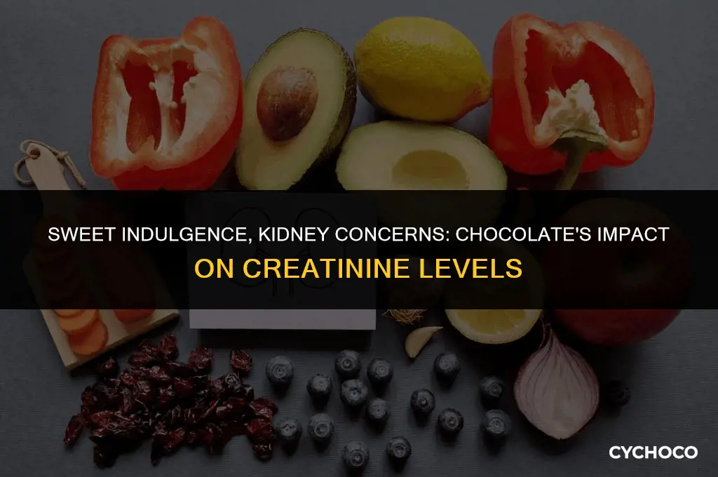 can high chocolate consumption cause high creatinie