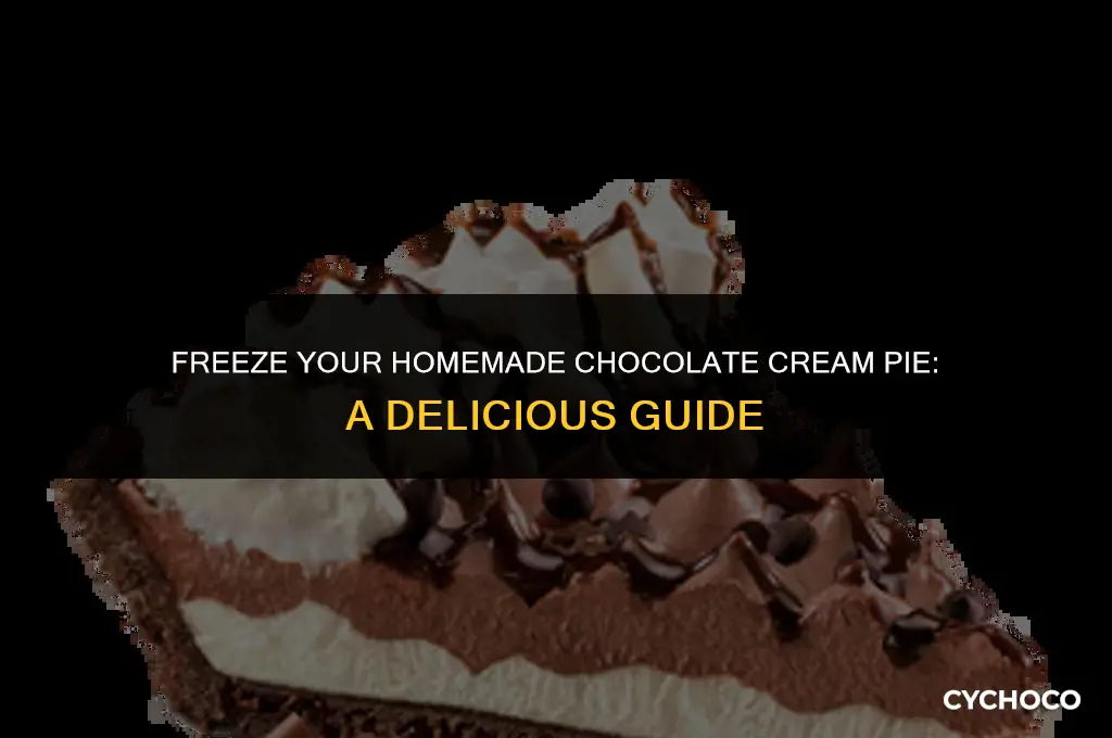can homemade chocolate cream pie be frozen