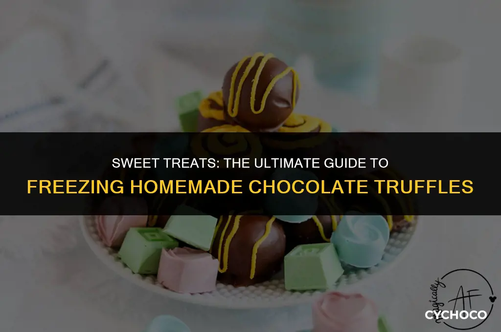 can homemade chocolate truffles be frozen