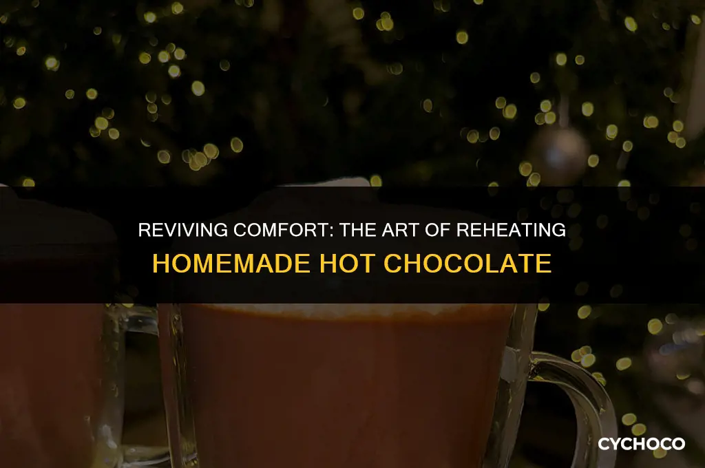 can homemade hot chocolate be reheated