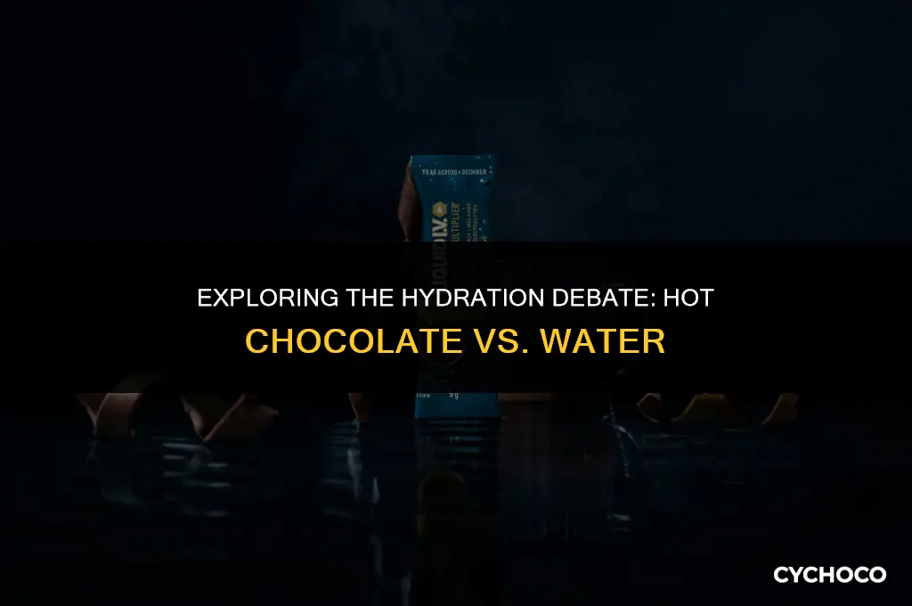 can hot chocolate be a subsitute for water