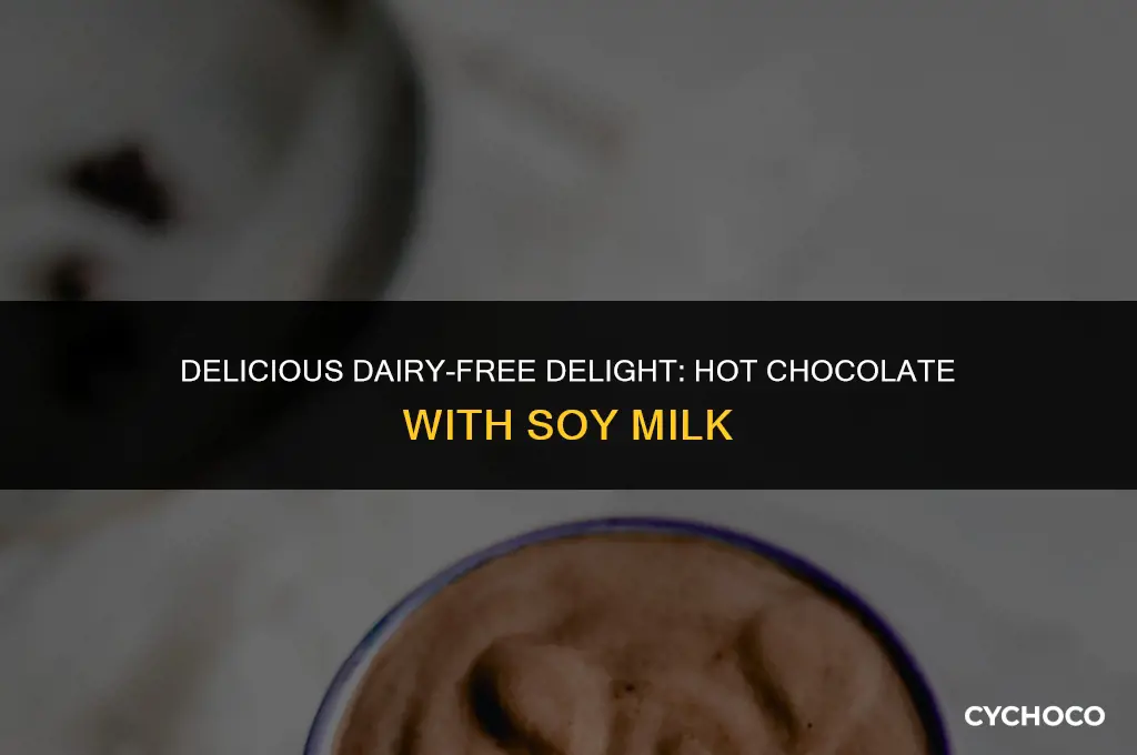can hot chocolate be made with soy milk