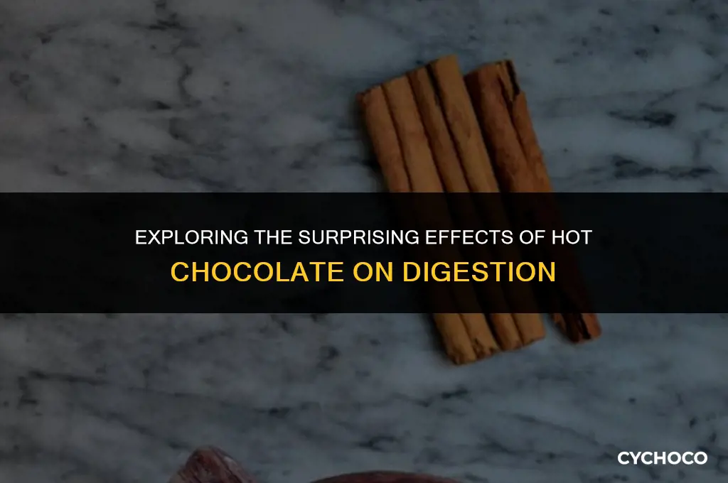 can hot chocolate constipate you