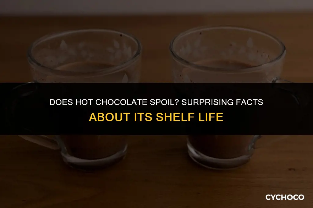 can hot chocolate go mouldy
