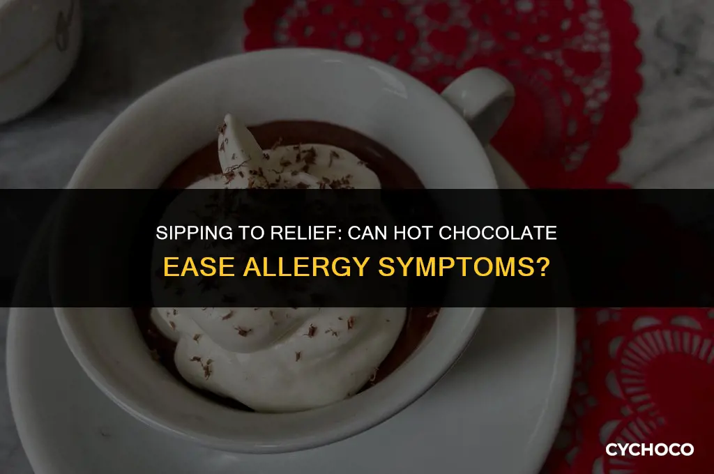 can hot chocolate help allergies