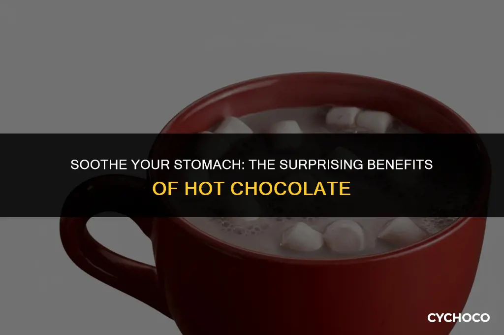 can hot chocolate help an upset stomach