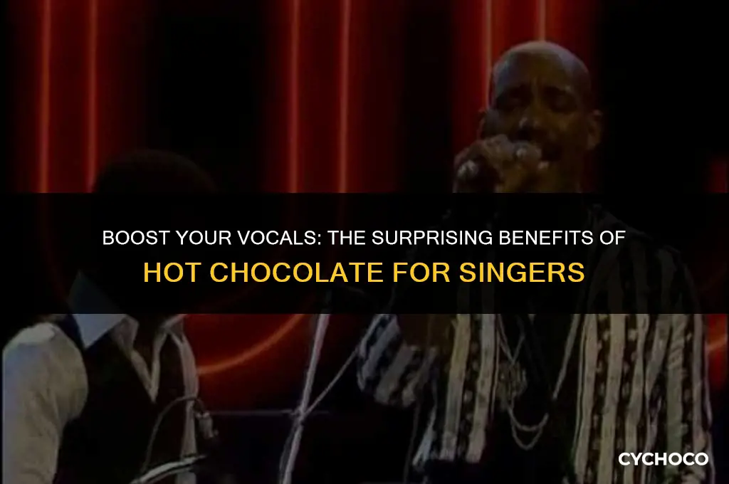 can hot chocolate help with singing