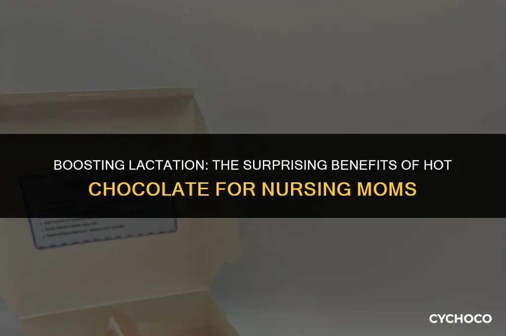 can hot chocolate increase milk supply