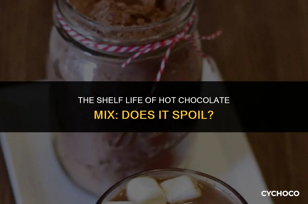 can hot chocolate mix spoiled