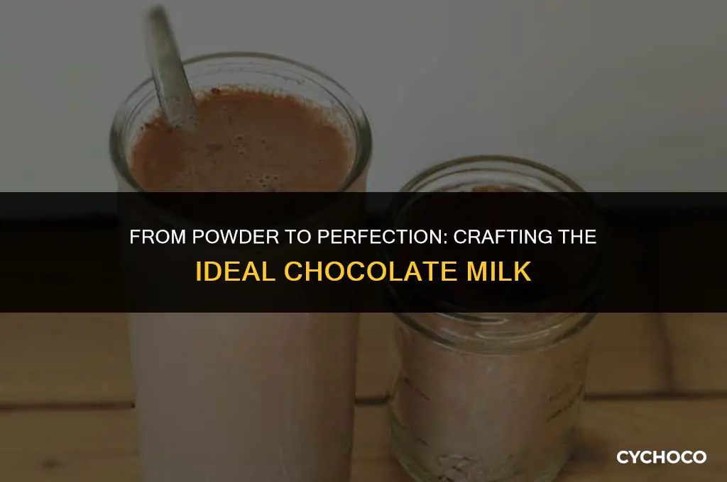 can hot chocolate powder make chocolate milk