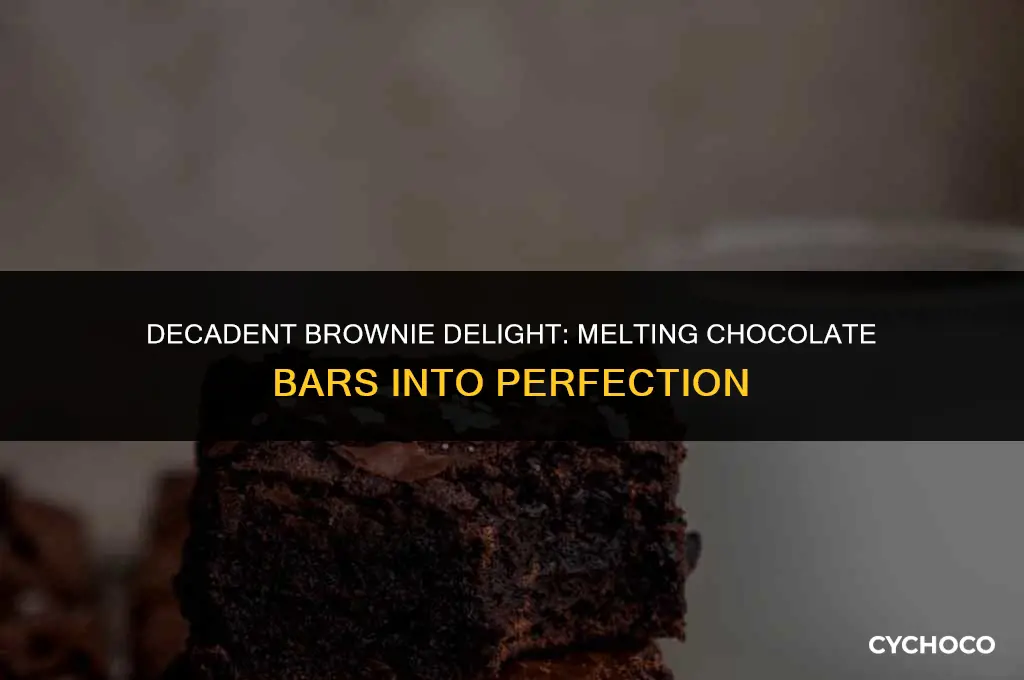 can i add a melted chocolate bar to brownies