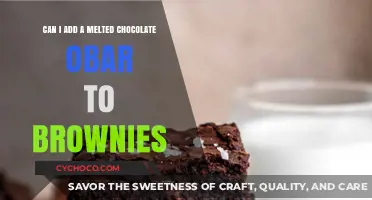 Decadent Brownie Upgrade: Melted Chocolate Bar Magic