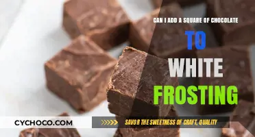 Sweet Fusion: Chocolate Squares in White Frosting - A Match Made in Heaven?