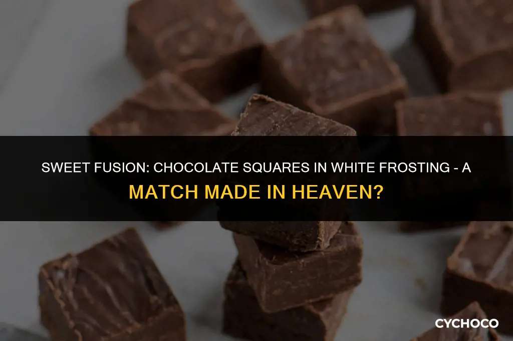 can i add a square of chocolate to white frosting