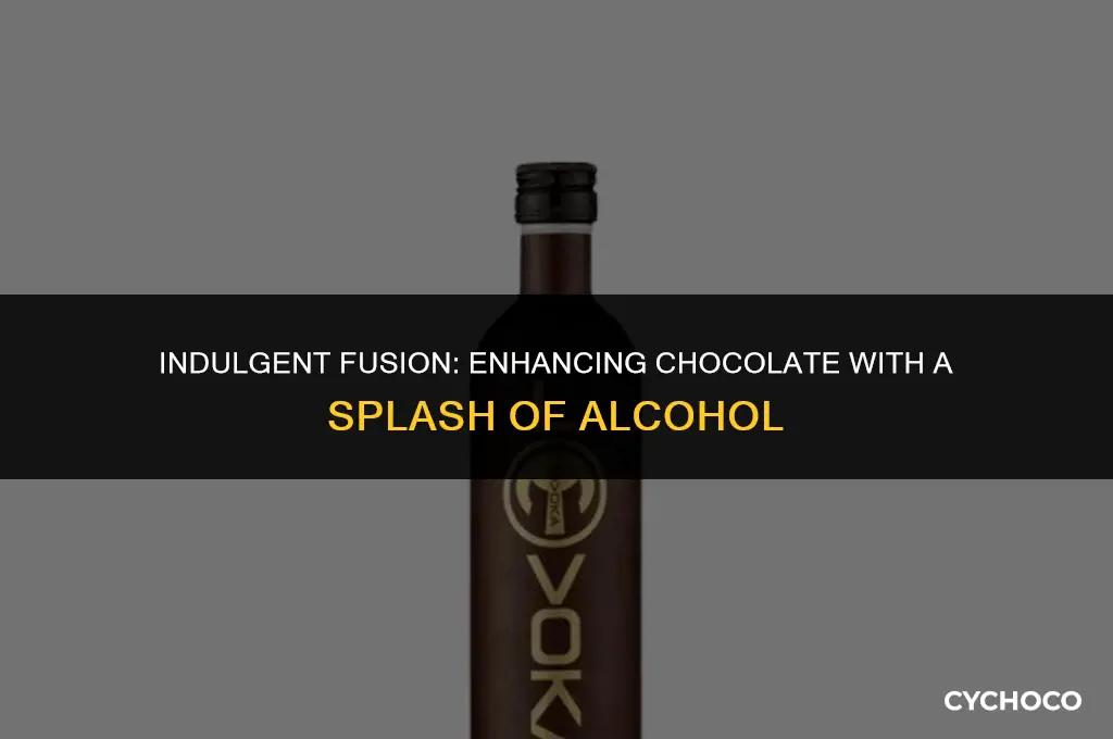 can i add alcohol to melted chocolate
