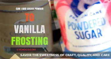 Decadent Twist: Enhancing Vanilla Frosting with Cocoa Powder