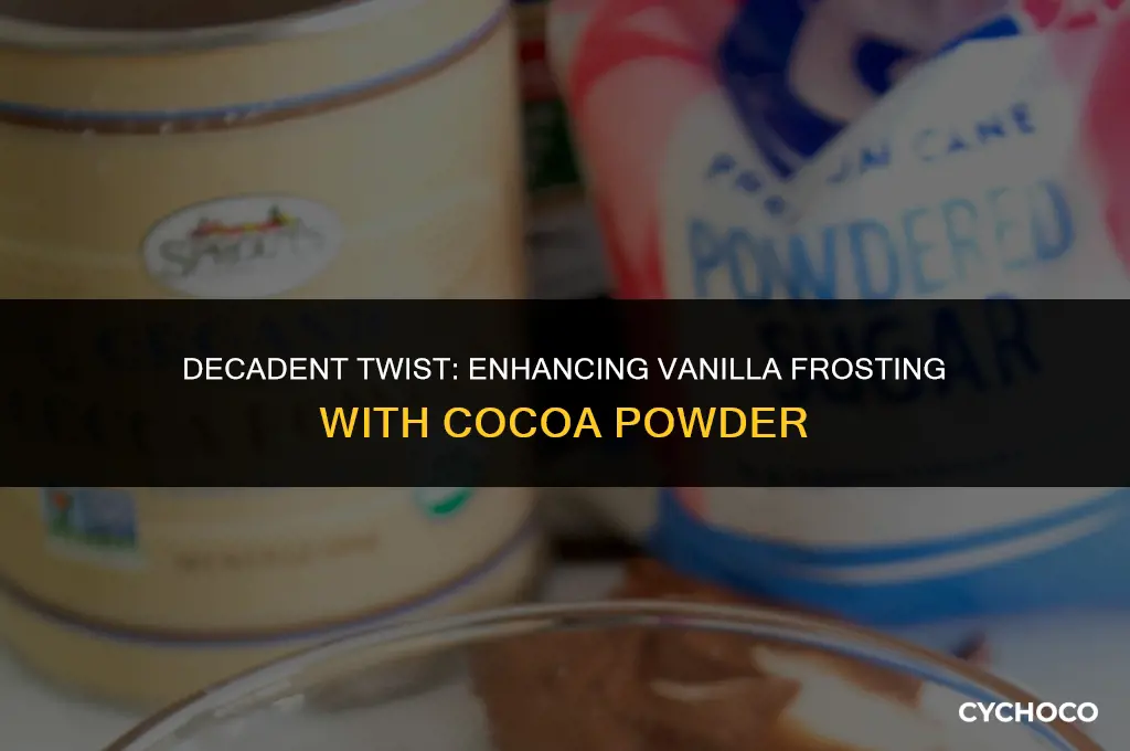 can i add cocoa powder to vanilla frosting