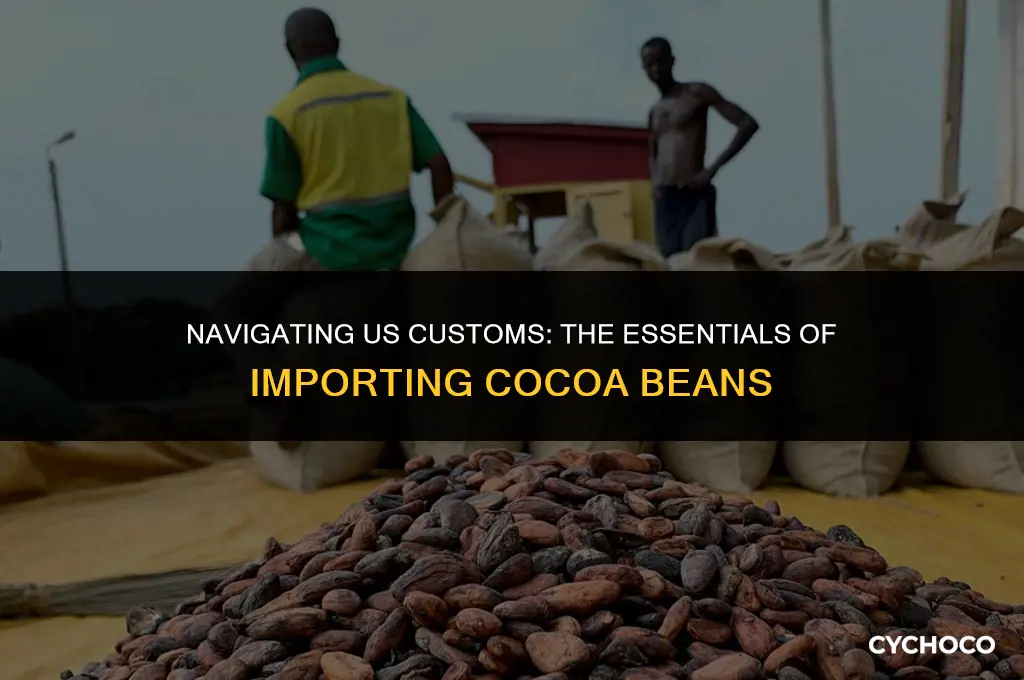 can i bring cocoa beans into the us
