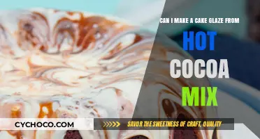 Sweet Fusion: Crafting Cake Glaze from Hot Cocoa Mix