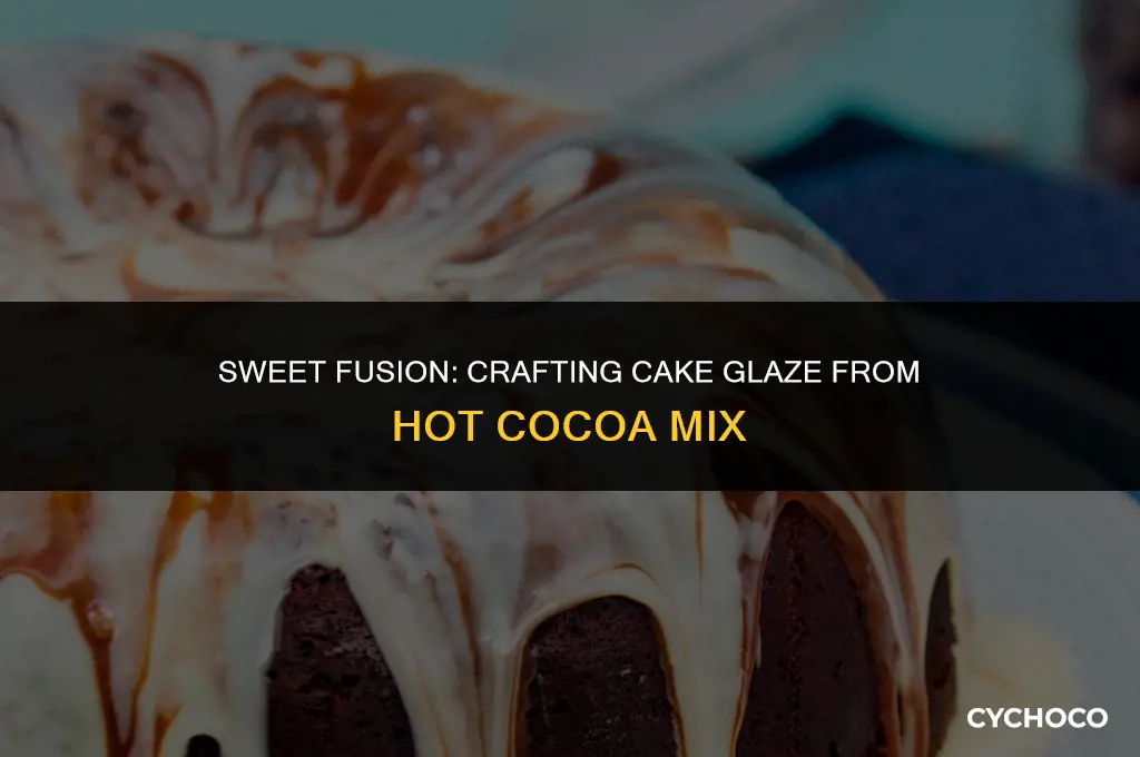can i make a cake glaze from hot cocoa mix